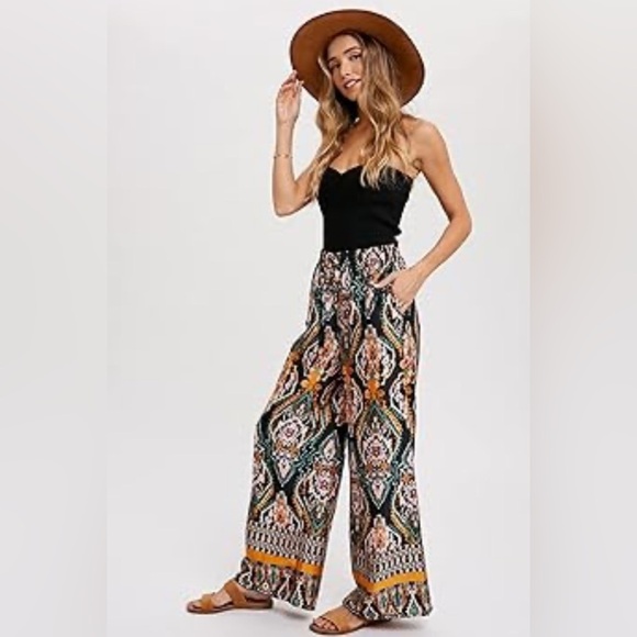 Roaman's Pants - Roaman's‎ Paisley Print Pants - Multicolor